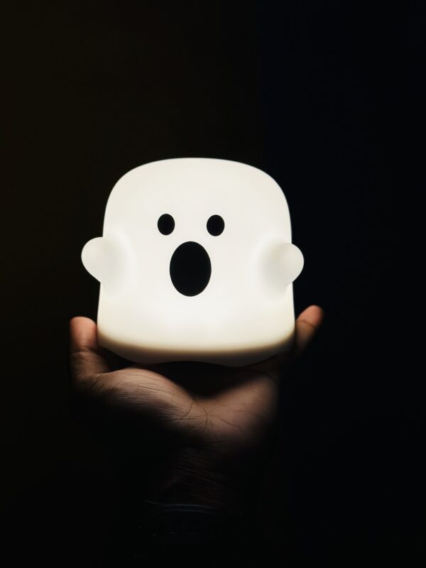 Cute Boo Ghost Silicone Lamp - Touch Sensor Dimmable LED Night Light