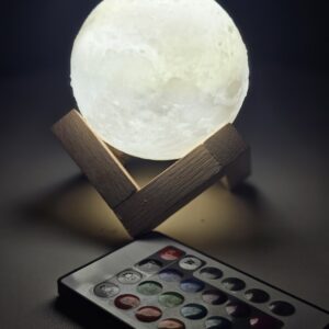 Rechargeable 3D Moon Lamp with Remote (8 cm)